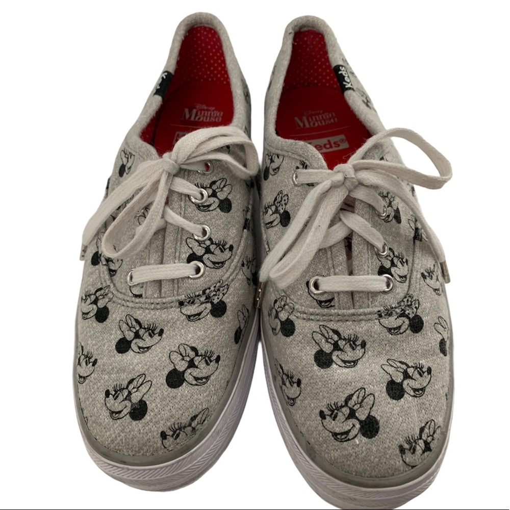 Keds Womens Triple Minnie Screen Print Jersey Fashion Sneaker - Picture 4 of 11